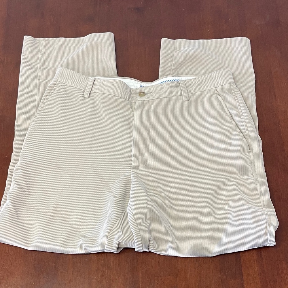 FJ Footjoy Pants Mens 34x30 Beige Corduroy Straight Leg Business Casual Chino